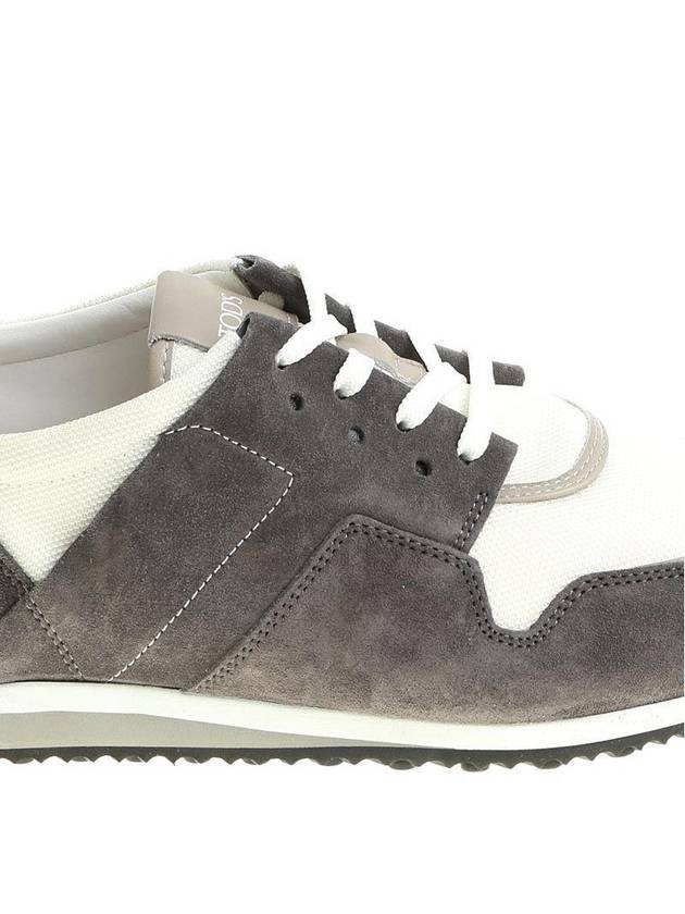 Suede low-top sneakers gray XXM70A0W900ITK3WZA - TOD'S - BALAAN 5