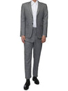 Gray Wool Stripe Slacks Pants MTC001X - THOM BROWNE - BALAAN 6