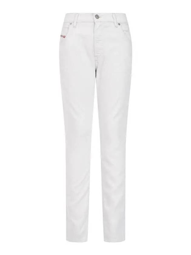 STRETCH SLIM JOGGED JEANS KRAILEY WHITE - DIESEL - BALAAN 1