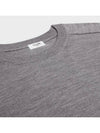 Triomphe Crew Neck Wool Knit Top Grey - CELINE - BALAAN 5