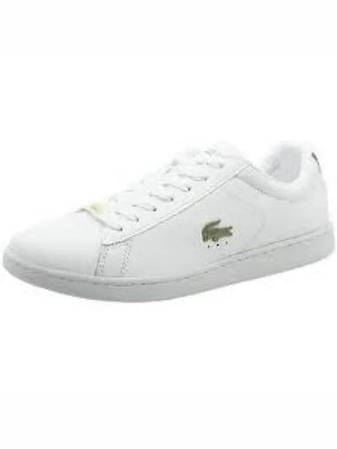 Men s Carnaby Evo Leather Platinum Detail Sneakers White 1279653 - LACOSTE - BALAAN 1