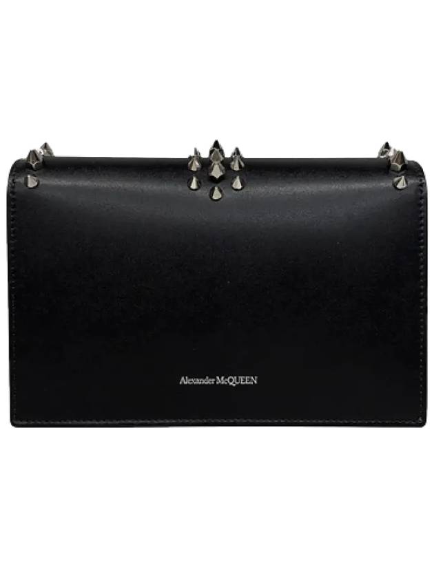 Skull Spike Mini Cross Bag Black - ALEXANDER MCQUEEN - BALAAN 4