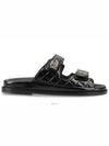 CC Logo Velcro Sandals Black - CHANEL - BALAAN 8