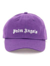 Men's Embroidery Logo Ball Cap Purple - PALM ANGELS - BALAAN 2