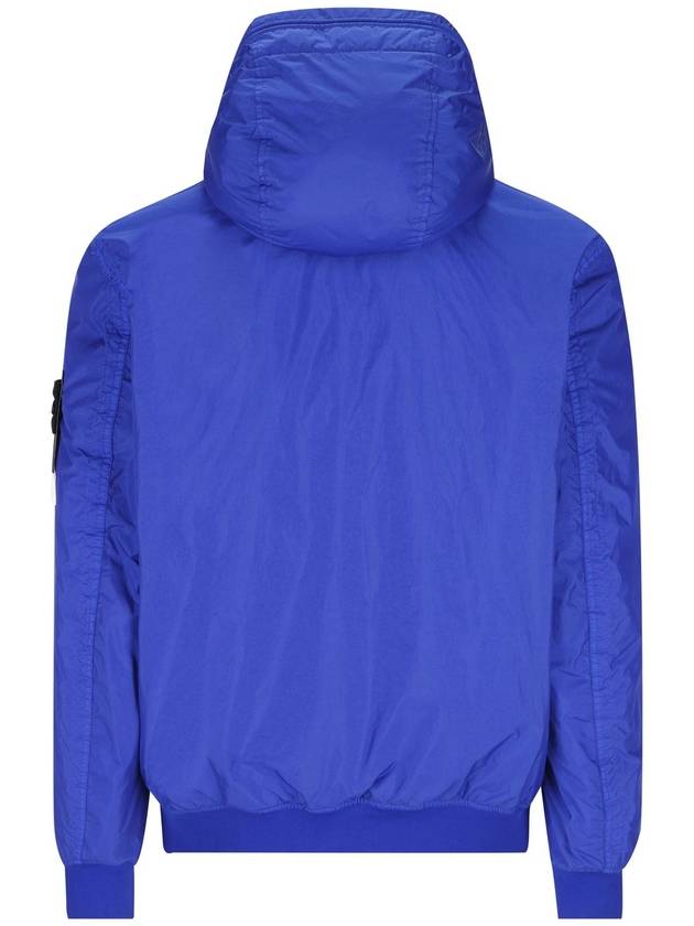 Men's Garment Dyed Crinkle Reps Recycled Nylon Primaloft TC Hooded Jacket Ultramarine Blue - STONE ISLAND - BALAAN 3