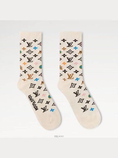 Monogram Craggy Socks Beige - LOUIS VUITTON - BALAAN 2