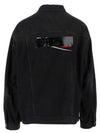 Political Campaign Logo Oversized Denim Jacket Black - BALENCIAGA - BALAAN 3