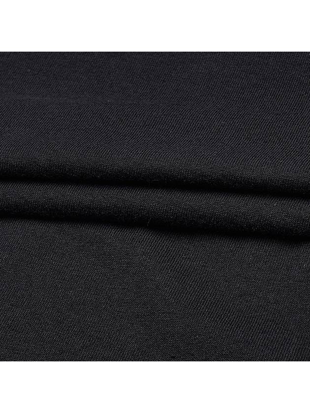 Organic Cotton Short Sleeve T-Shirt Black - STONE ISLAND - BALAAN 8