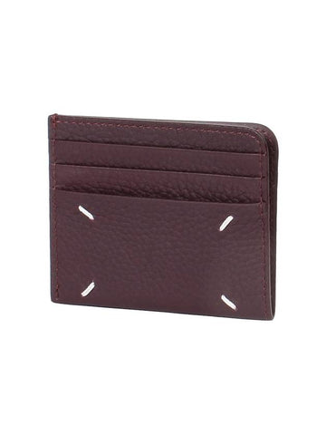 Four Stitch Card Wallet Merlot - MAISON MARGIELA - BALAAN 1