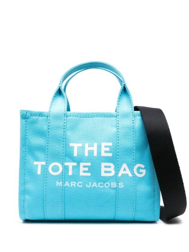 Logo Small Canvas Tote Bag Blue - MARC JACOBS - BALAAN 1