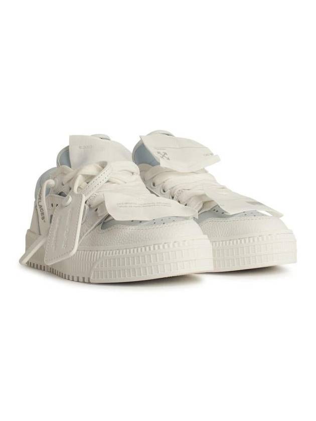 Off-White 'Low 3.0' White Leather Blend Sneakers - OFF WHITE - BALAAN 2