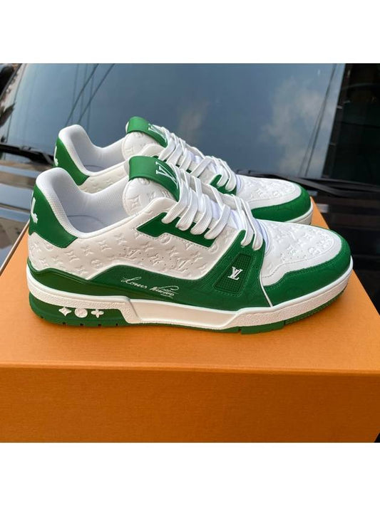 LV trainer sneakers green - LOUIS VUITTON - BALAAN 2