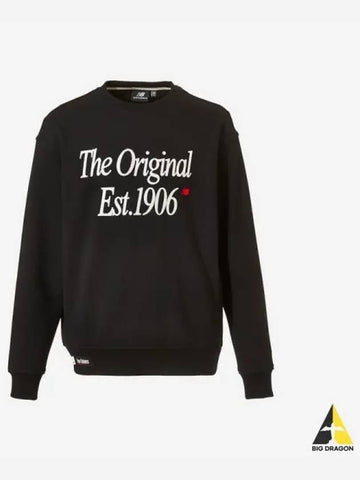 Uni Graphic Sweatshirt 19 Black - NEW BALANCE - BALAAN 1