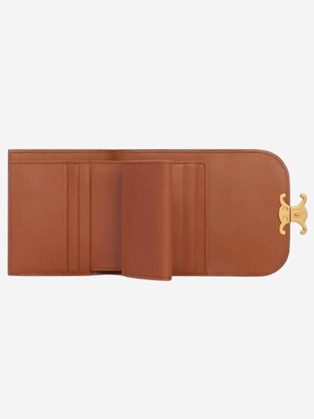 Triomphe Small Half Wallet Tan - CELINE - BALAAN 4