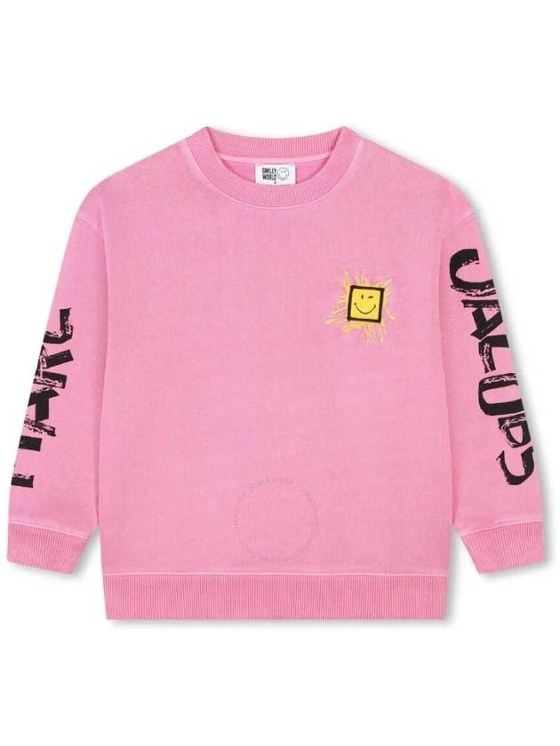 Little Marc Jacobs Girls Smiley Logo Stamped Sweatshirt, Size 12Y - MARC JACOBS - BALAAN 1