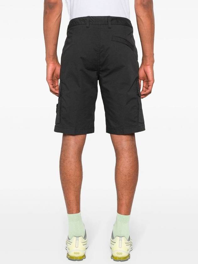 Wappen Cargo Bermuda Shorts Drak Grey - STONE ISLAND - BALAAN 4