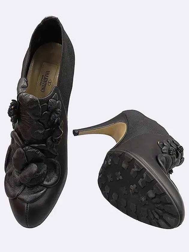 Smith Market Used Luxury Black Shoes Women s - VALENTINO - BALAAN 3