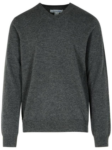 Comme Des Garçons Dark Grey Wool Sweater - COMME DES GARCONS - BALAAN 1