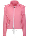 ALOSE Logo Patch Hooded Jacket Pink 1A001 10 539ZD 52T - MONCLER - BALAAN 1