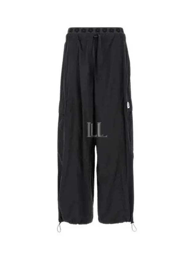 Drawstring Cargo Straight Pants Black - KENZO - BALAAN 2