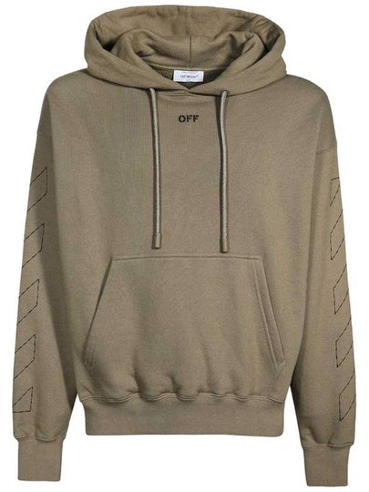 Off Stitch Cotton Hoodie Light Brown - OFF WHITE - BALAAN 2