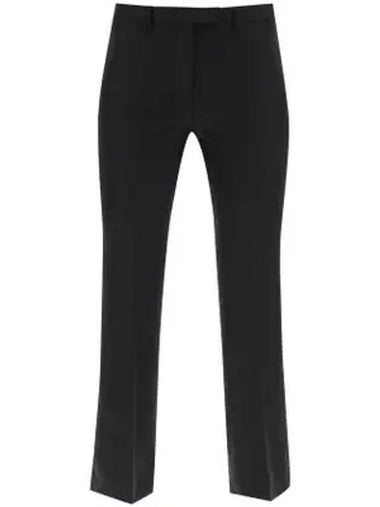 Fatina Viscose Straight Pants Black - MAX MARA - BALAAN 1