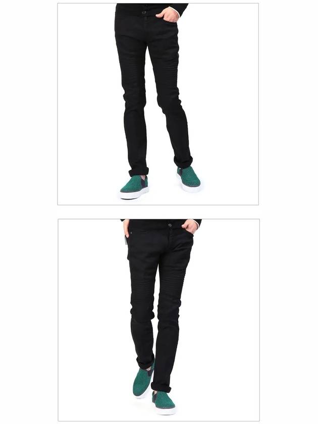 Biker Skinny Jeans Black - NEIL BARRETT - BALAAN 4