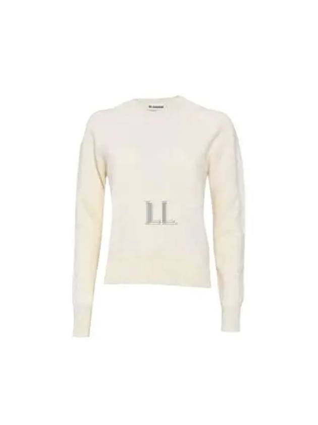 Wool Knit Top White - JIL SANDER - BALAAN 2