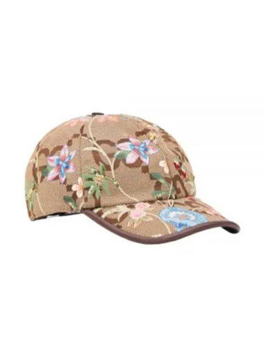 701845 3HAJM 2584 flower embroidery cap - GUCCI - BALAAN 1