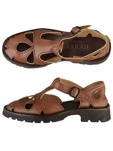 23SS WFR22FLOR001 BROWN Floretta cut-out sandals　 1003535 - HEREU - BALAAN 1