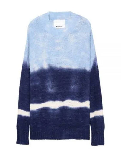 Henley Crew Neck Knit Top Blue - ISABEL MARANT - BALAAN 2