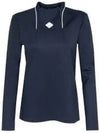 Golf Twinny Zip Mid Layer Long Sleeve T-Shirt Navy - J.LINDEBERG - BALAAN 2