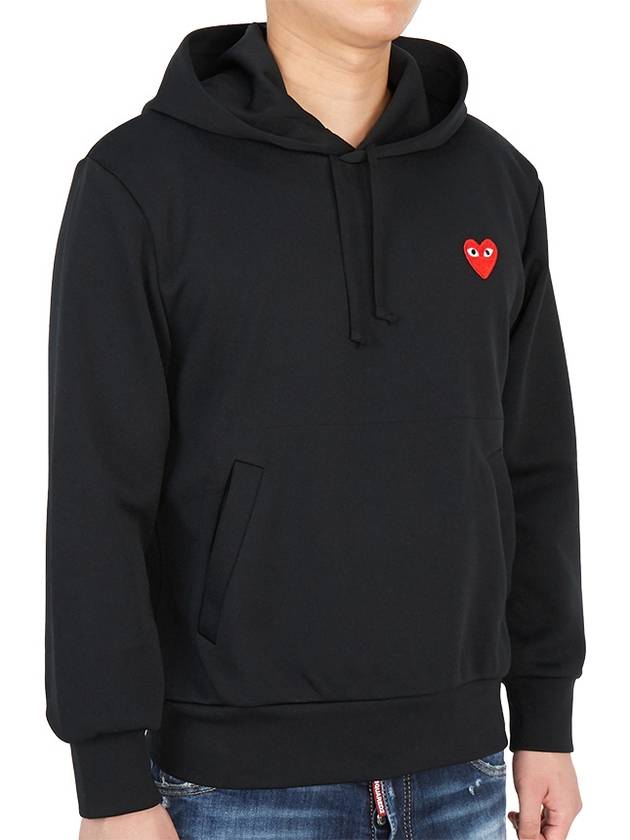 Men's Red Wappen Hood Black - COMME DES GARCONS - BALAAN 4