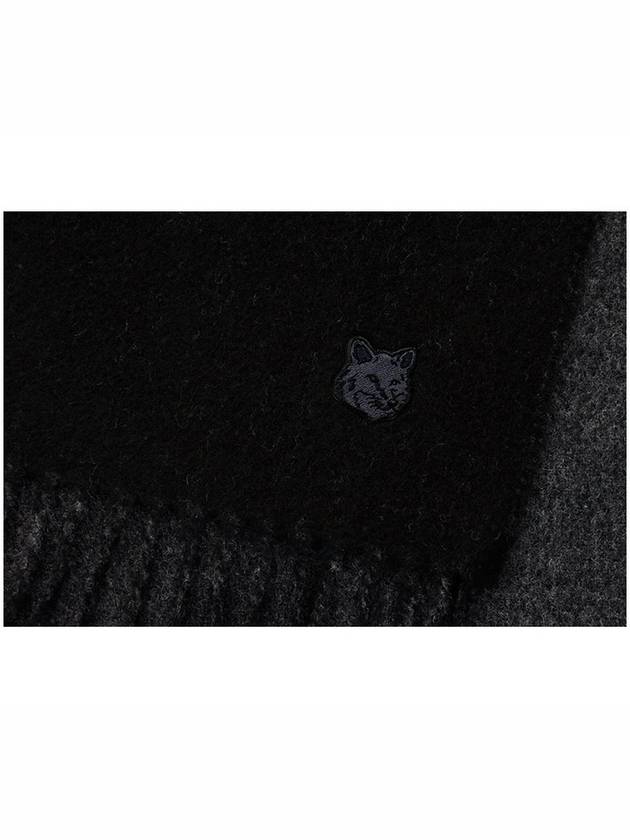 Bold Fox Head Patch Muffler Black Charcoal - MAISON KITSUNE - BALAAN 4