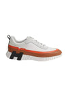 Bouncing Low Top Sneakers White Orange - HERMES - BALAAN 1