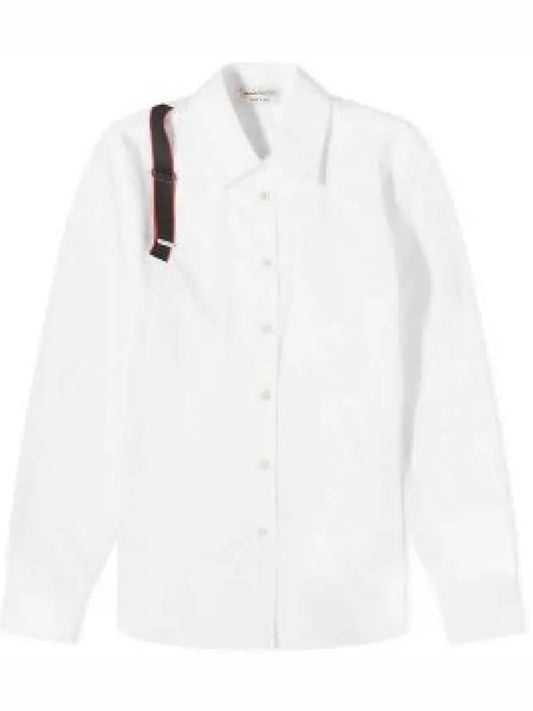 Men's Harness Patch Long Sleeve Shirt White - ALEXANDER MCQUEEN - BALAAN 2