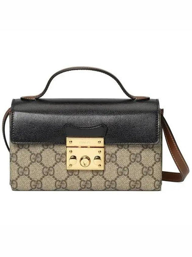 Padlock GG Mini Bag Beige Ebony Black - GUCCI - BALAAN 1