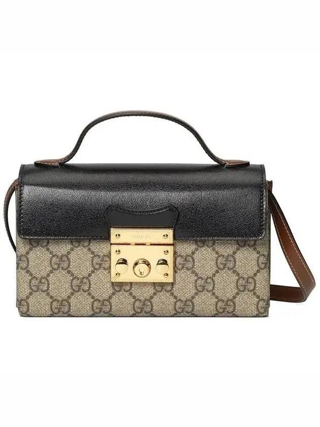 Padlock Mini Bag Beige Ebony Black - GUCCI - BALAAN 1