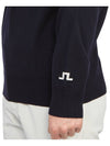 Men's Kian Zip-up Sweater Navy - J.LINDEBERG - BALAAN 10