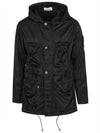 Wappen Patch Nylon Raso TC Hooded Jacket Black - STONE ISLAND - BALAAN 2