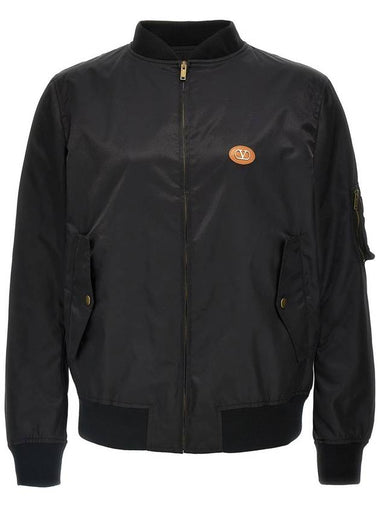 Valentino Garavani Valentino Garavani Logo Bomber Jacket - VALENTINO - BALAAN 1