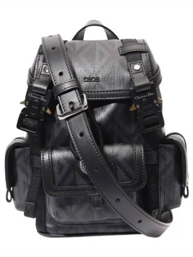 Hit The Road Canvas Leather Small Backpack Black - DIOR - BALAAN 2