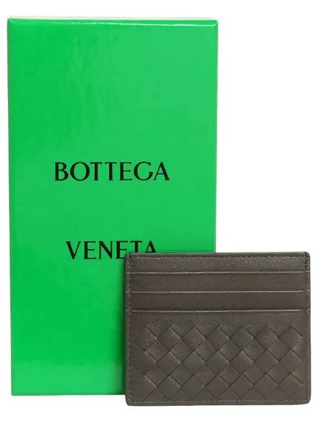 Intrecciato Lambskin Card Wallet Grey - BOTTEGA VENETA - BALAAN 6