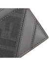 Diagonal FF Canvas Card Wallet Gray - FENDI - BALAAN 6