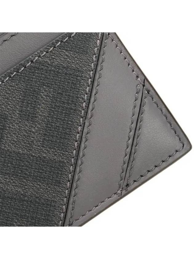 Diagonal FF Canvas Card Wallet Gray - FENDI - BALAAN 6