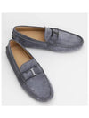 Gommino Suede Driving Shoes Grey - TOD'S - BALAAN.