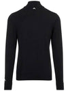 Kian Half Zip-Up Knit Top Black - J.LINDEBERG - BALAAN 3