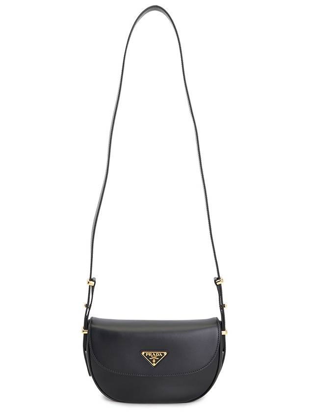 Arque Leather Shoulder Bag Black - PRADA - BALAAN 8