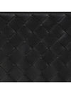 Intrecciato Zipper Small Clutch Bag Black - BOTTEGA VENETA - BALAAN 4