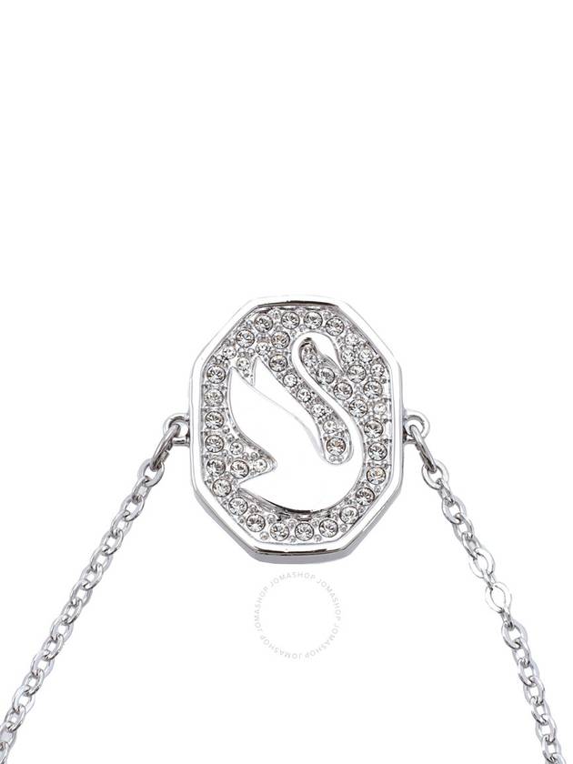 Swan Octagon Emblem Bracelet Silver - SWAROVSKI - BALAAN 4